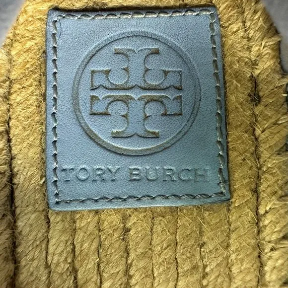 Tory Burch Cecily Embellished Sequin Espadrille Flats Women's Size 8