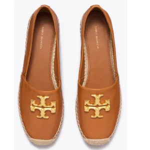 Tory Burch® Eleanor Espadrille Flats In Bourbon Size 11 M NIB