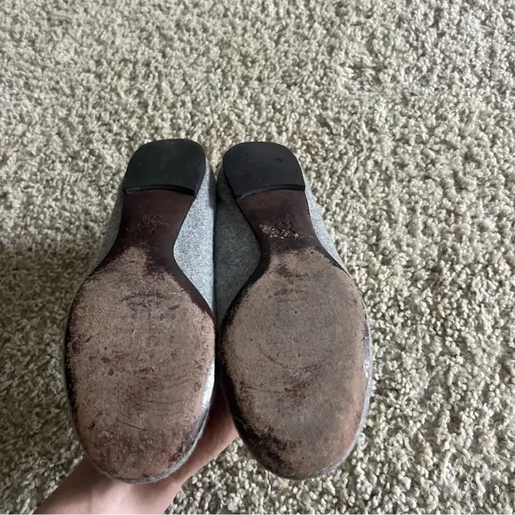 Tory Burch grey flats