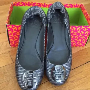 Tory Burch lizard print reva flat