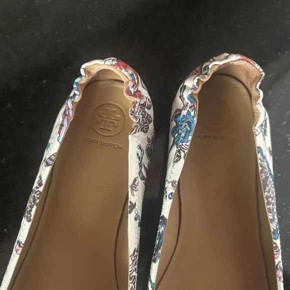 Tory Burch Minnie  Floral Travel Ballet Flats
