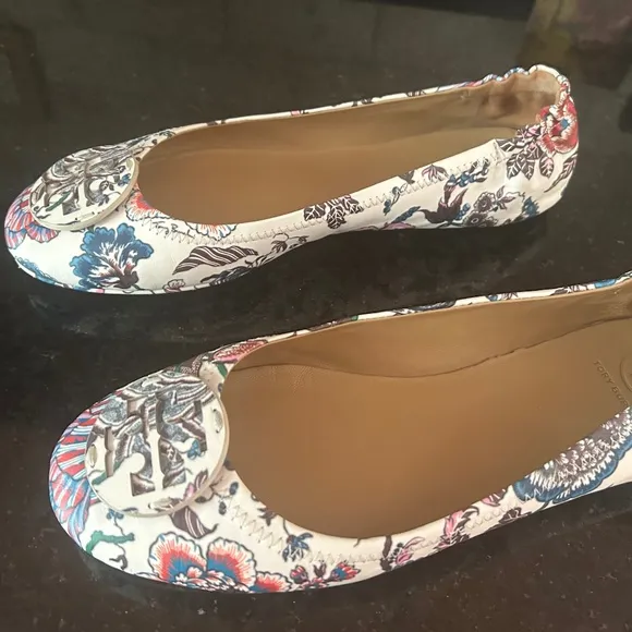 Tory Burch Minnie  Floral Travel Ballet Flats