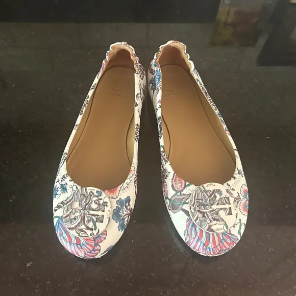 Tory Burch Minnie  Floral Travel Ballet Flats