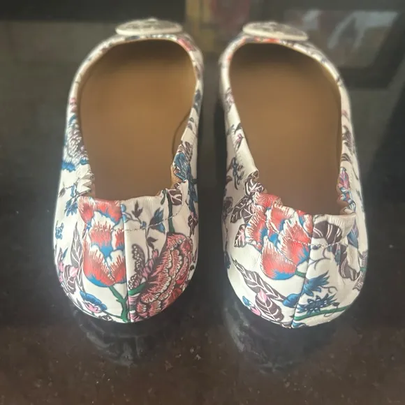 Tory Burch Minnie  Floral Travel Ballet Flats