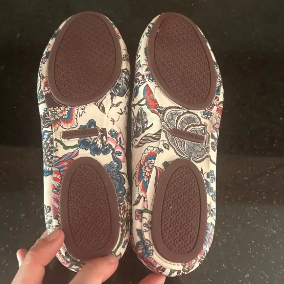 Tory Burch Minnie  Floral Travel Ballet Flats
