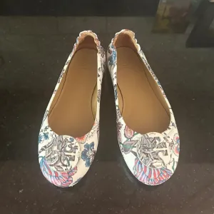 Tory Burch Minnie  Floral Travel Ballet Flats