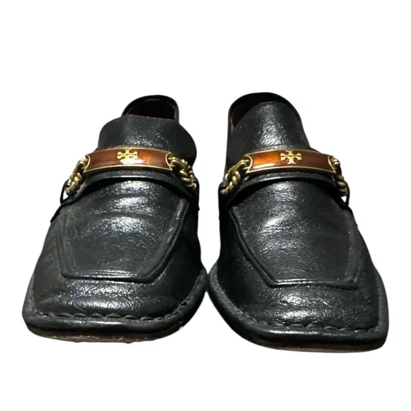 Tory Burch Perrine Embellished Leather Loafers Size 11