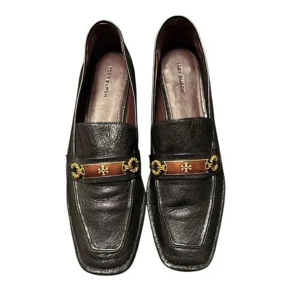 Tory Burch Perrine Embellished Leather Loafers Size 11