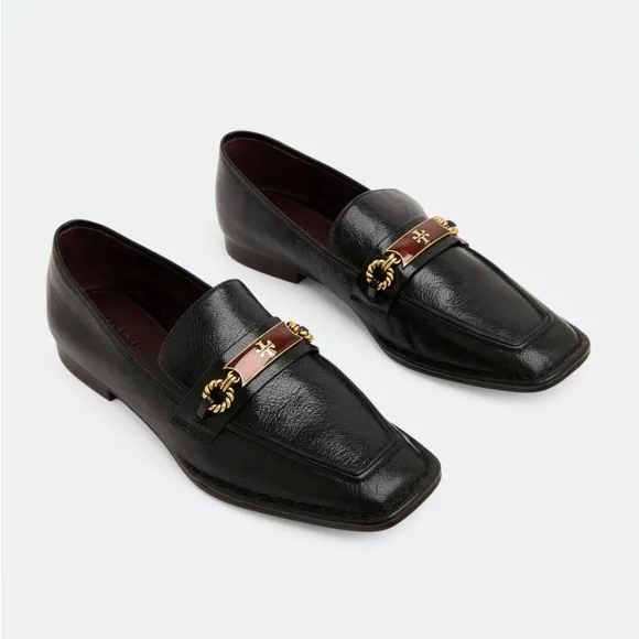 Tory Burch Perrine Embellished Leather Loafers Size 11