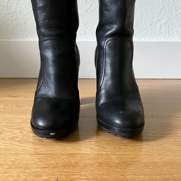 Tory Burch Sullivan Knee High Boots in Black Size 8.5