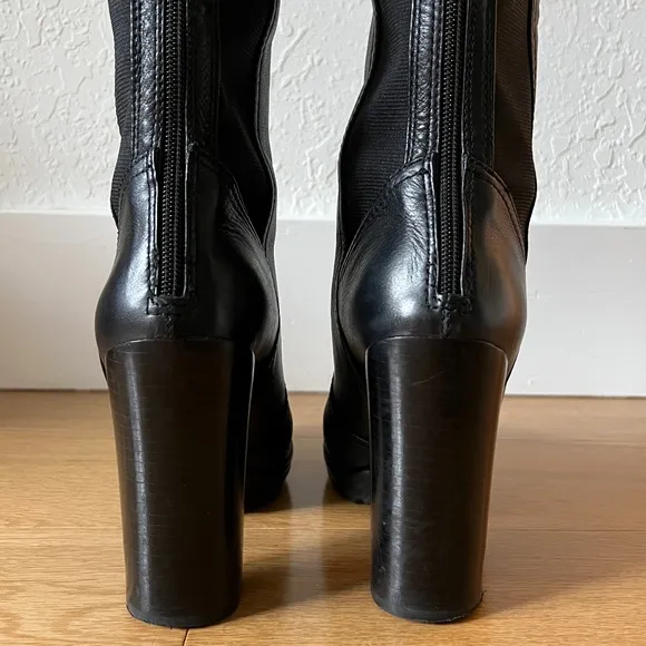 Tory Burch Sullivan Knee High Boots in Black Size 8.5