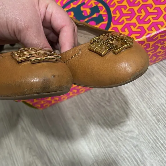 Tory Burch Tan Melinda Ballet Flats- Size 7