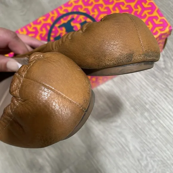 Tory Burch Tan Melinda Ballet Flats- Size 7