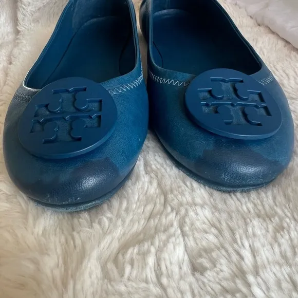 Tory Burch Women's Blue Ballet Flats