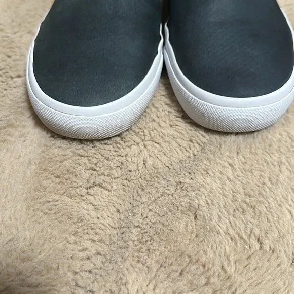 Tory Burch Women's Sneakers Floyd Reptile Embossed Slip On Blue Suede Size 11