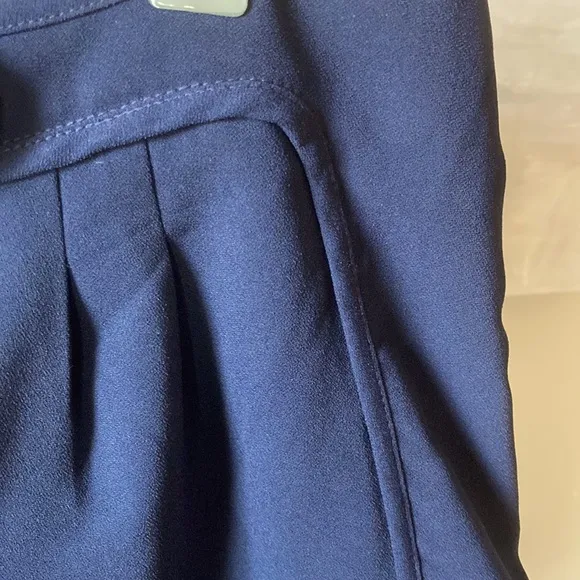 Trina Turk navy faux wrap dressy shorts