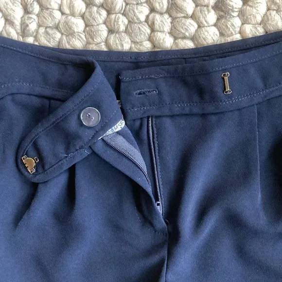 Trina Turk navy faux wrap dressy shorts