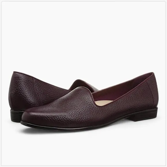Trotters Liz Tumbled Loafer Shoes Burgundy Slip On NEW without box 13N 13 Narrow