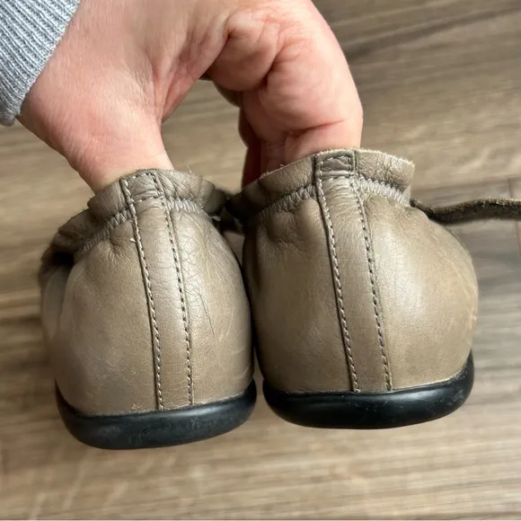 Tsubo Tan Leather Mary Jane Flats | 7