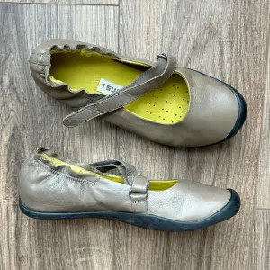 Tsubo Tan Leather Mary Jane Flats | 7
