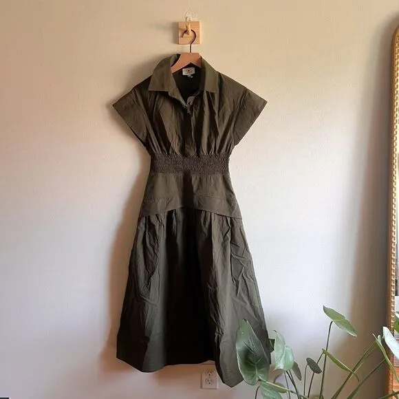 Tuckernuck Army Green Cameran Dress Size XXS