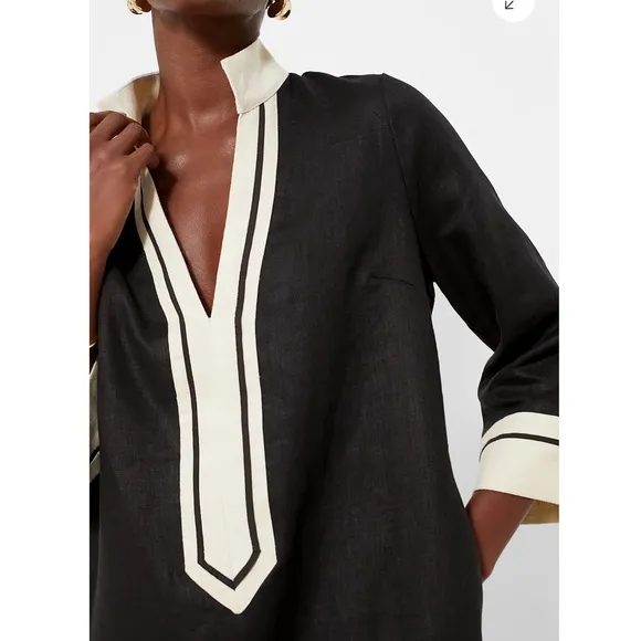 TUCKERNUCK Black and Tan Collins Caftan