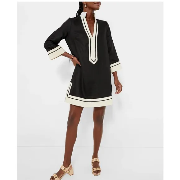 TUCKERNUCK Black and Tan Collins Caftan