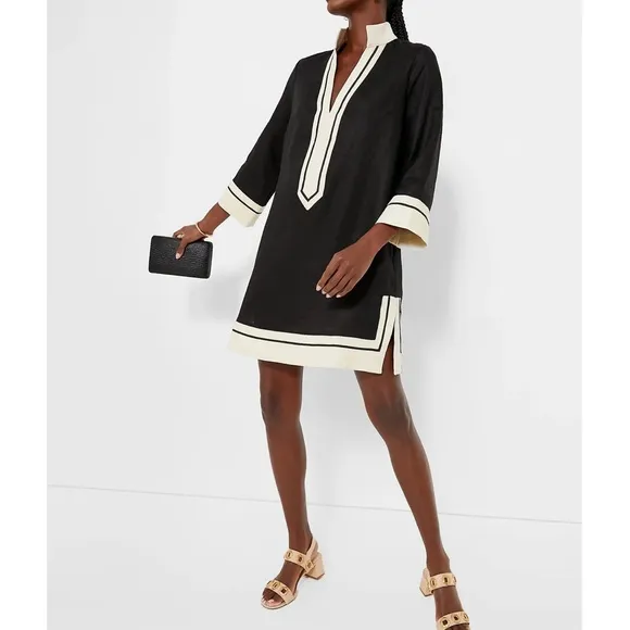 TUCKERNUCK Black and Tan Collins Caftan