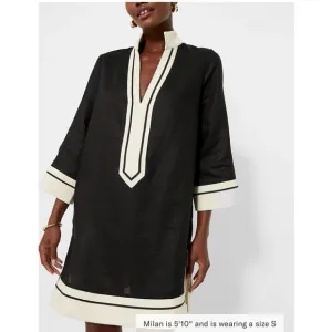 TUCKERNUCK Black and Tan Collins Caftan