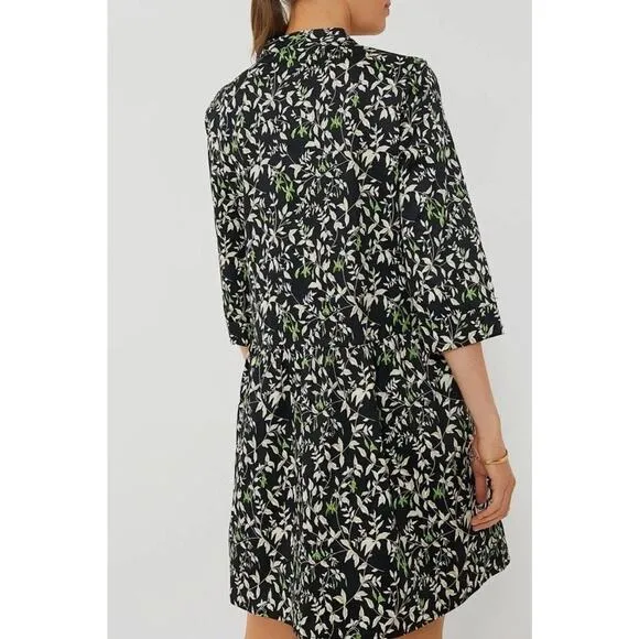 Tuckernuck NEW Verdant Iris Short Sleeve Royal Shirt Mini Dress Size Medium