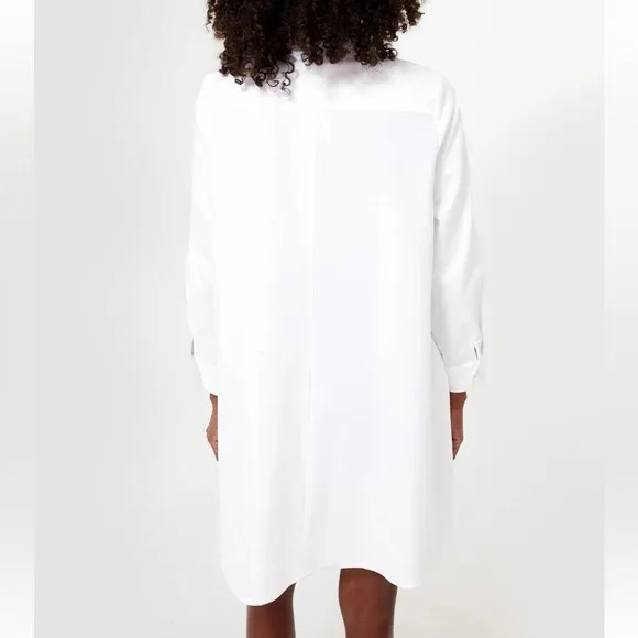 Tuckernuck Pomander Place White Oxford Harris Shirt Dress