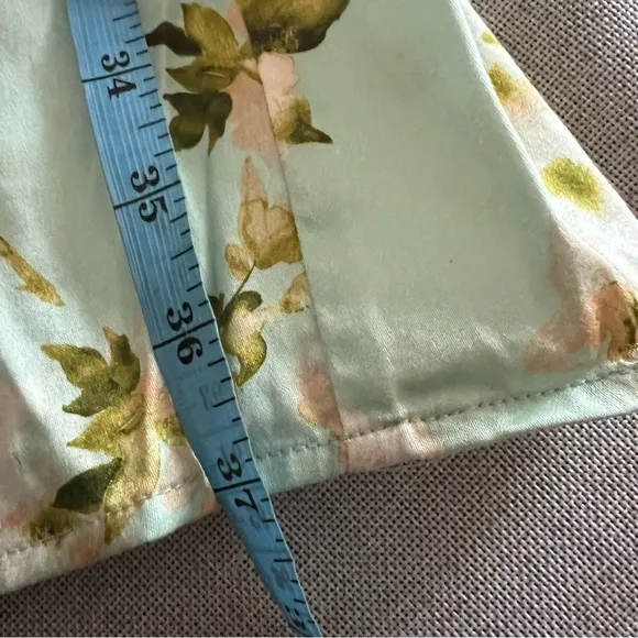 Tuckernuck Royal mini shirt dress Ladies size xxl Aqua watercolor floral green