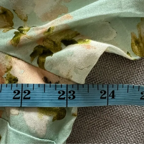 Tuckernuck Royal mini shirt dress Ladies size xxl Aqua watercolor floral green