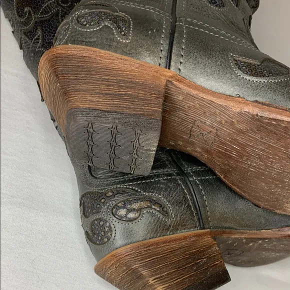 Twisted X Intricate Gray Women’s Western Boots Sz7