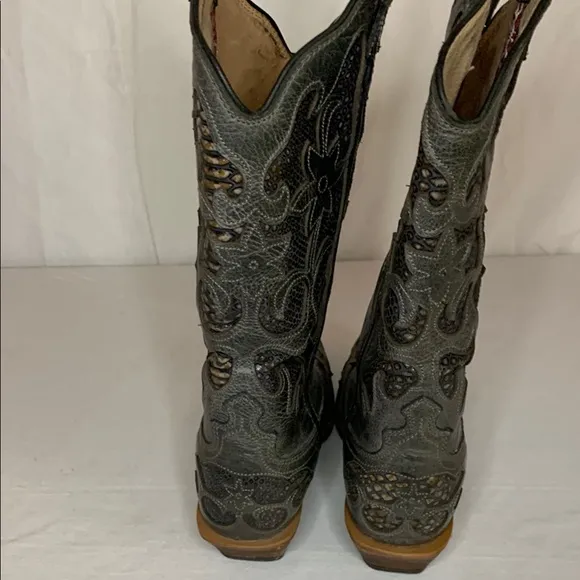Twisted X Intricate Gray Women’s Western Boots Sz7