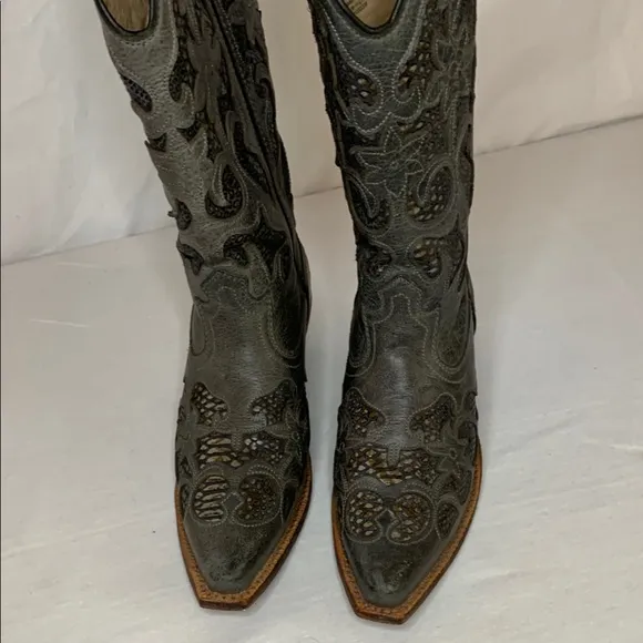 Twisted X Intricate Gray Women’s Western Boots Sz7