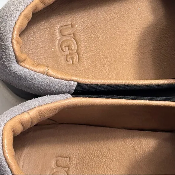 UGG Black CAS Slip-On Trainer Leather Upper with Suede Paneling EVA Cushioning 8
