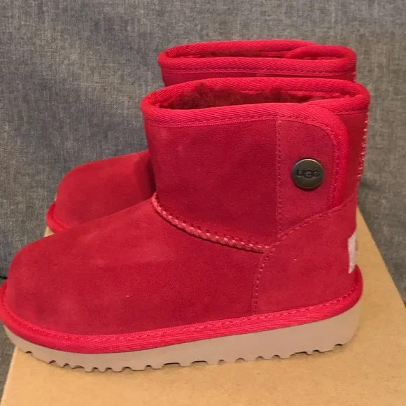UGG Kids’ Dark Cherry Jona Boots Size 9
