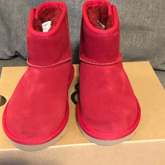 UGG Kids’ Dark Cherry Jona Boots Size 9