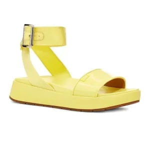 Ugg Lennox lemon yellow ankle wrap retro sandals size 8.5