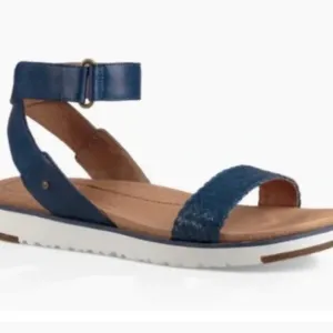 UGG Navy Blue Laddie Marino Sandals Size 10