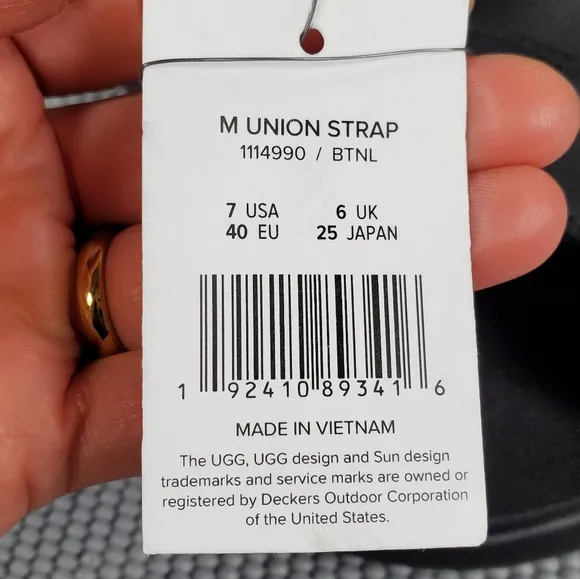 UGG Union Strap sandals black