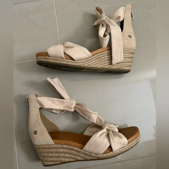 UGG Women's Size 7.5 YARROW SANDALS BEIGE