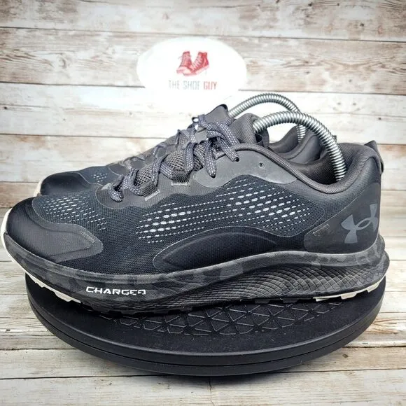 Under Armour Charged Men's Size 8 Bandit Trail 3 Black Castlerock Athletic Shoes