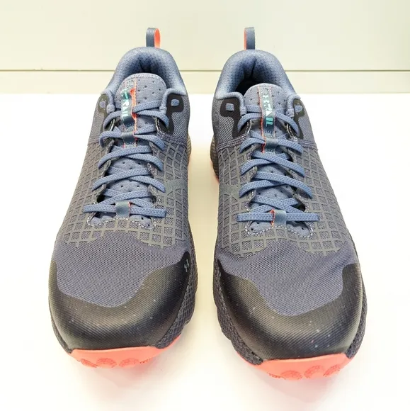 Under Armour UA HOVR Ridge Trail Navy Steel Red Hiking Running Sneakers Men's 13