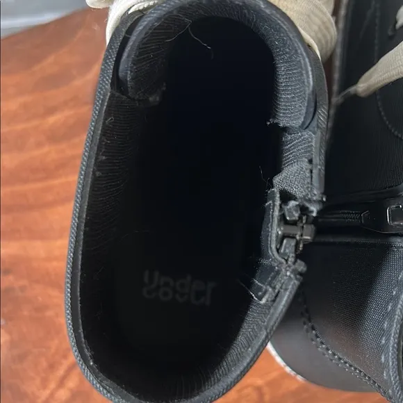 Undercover Black and White Rainker High-Top Boot Womens Size 8