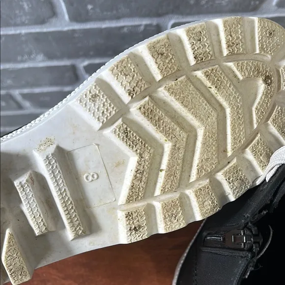 Undercover Black and White Rainker High-Top Boot Womens Size 8