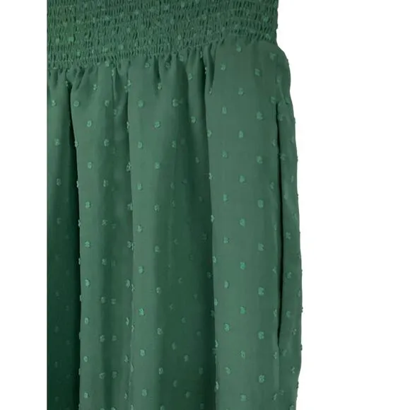 UNIVERSAL STANDARD Women Blair Swiss Dot Pencil Skirt Chiffon Green NWT 10 12 XS