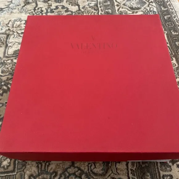 Valentino Garavani Suede Ankle-Wrap Flats
