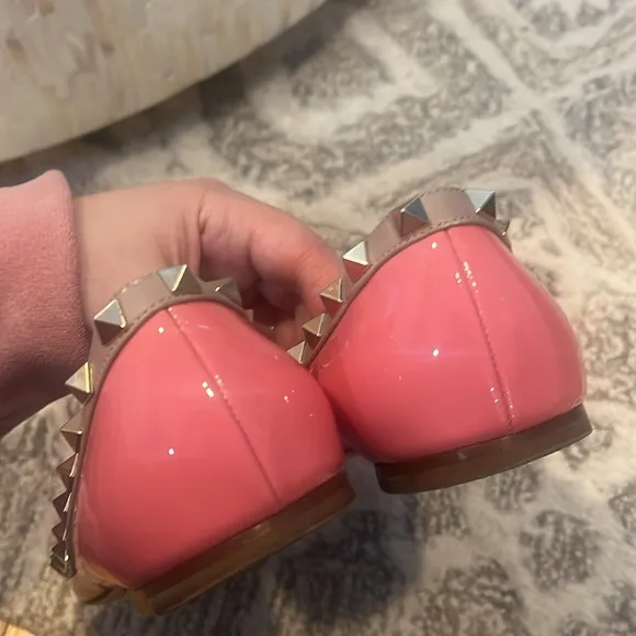 Valentino Pink Rockstud Flats